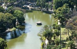 Lago do Parque Municipal Américo Renneé Giannetti.