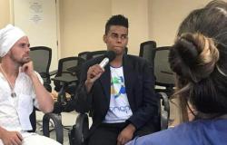 O adolescente Diego Douglas Honorato que integra o Programa de Promoção ao Adolescente Trabalhador, participou de evento em Fortaleza. que integra o Programa de Promoção ao Adolescente Trabalhador, participou de evento em Fortaleza em prol da prevenção e erradicação do trabalho infantil.